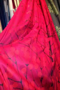 Interlined door curtain in Designer Fabric - Marimekko