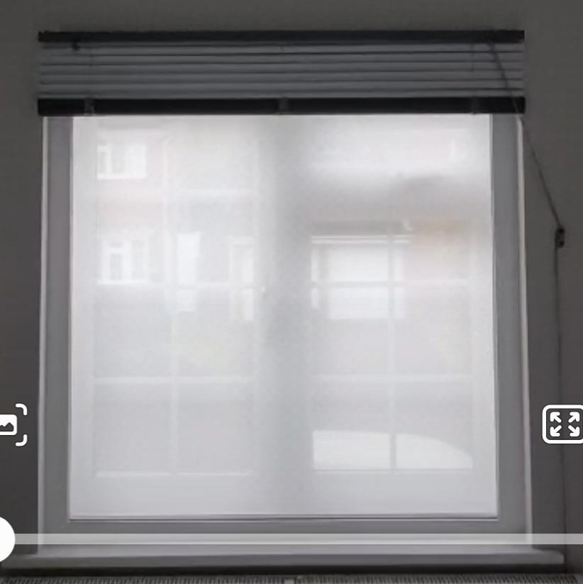 Fully Cassetted Blackout Roller Blind fitted behind existing blind in East  London - no really there is a blackout roller blind behind the blind you can see