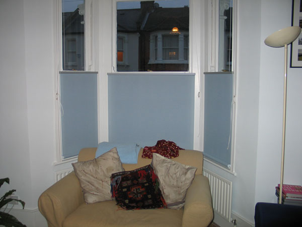 Bottom Up roller blinds fitted in Islington North London