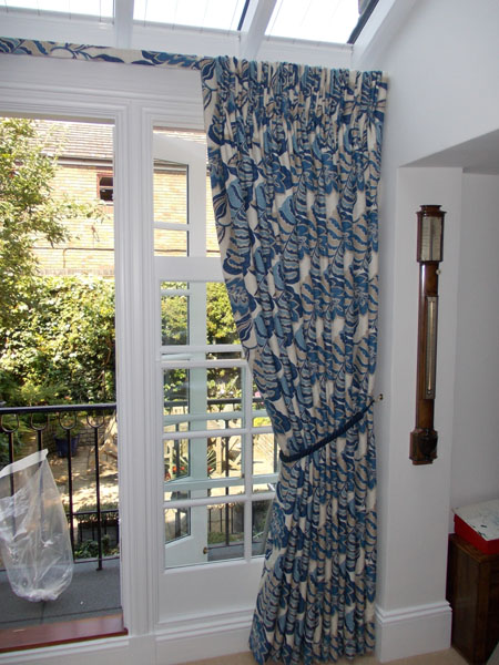 sanderson curtains with covered fascia