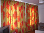 Marimekko Gingko interlined and eyeletted on a pole Stoke Newington