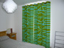 Marimekko pelimarni, interlined and eyeletted on a pole Stoke Newington