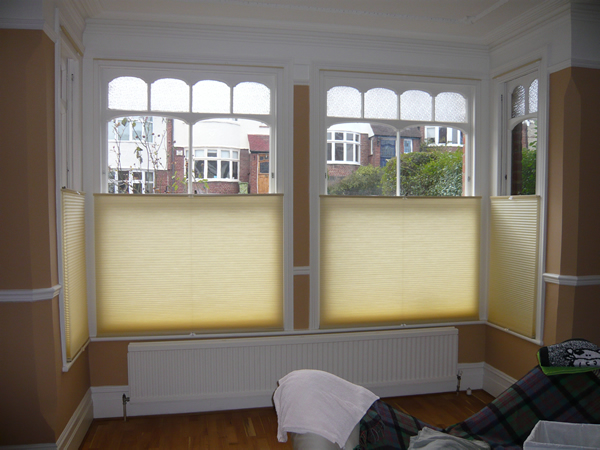 Bottom Up - Top Down  Luxaflex duette blinds fitted in North London