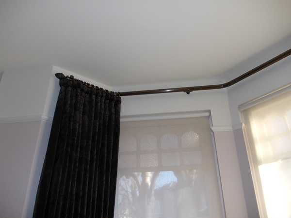 curtain hanging from pole