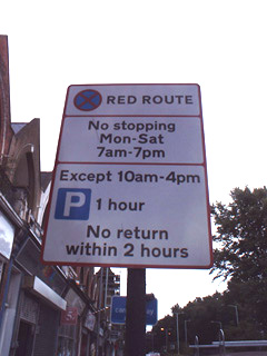 Parking regulations Archway Road Highgate North London