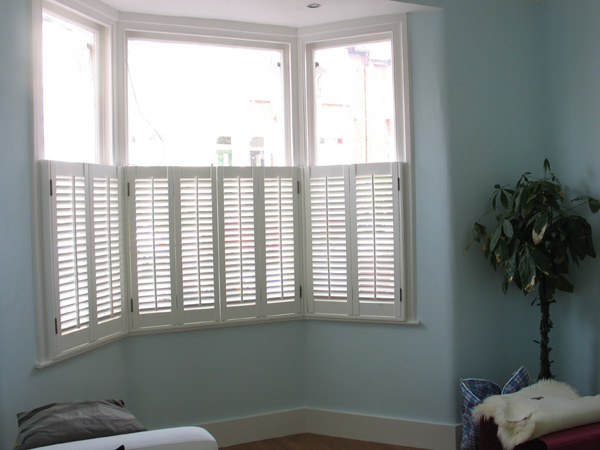 Cafe height shutters provide privacy and perceived security with 47mm louvres 