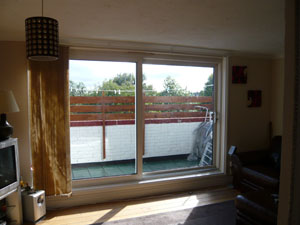 Vertical blind with Left-Hand stack and Left-Hand control installed in Archway North London
