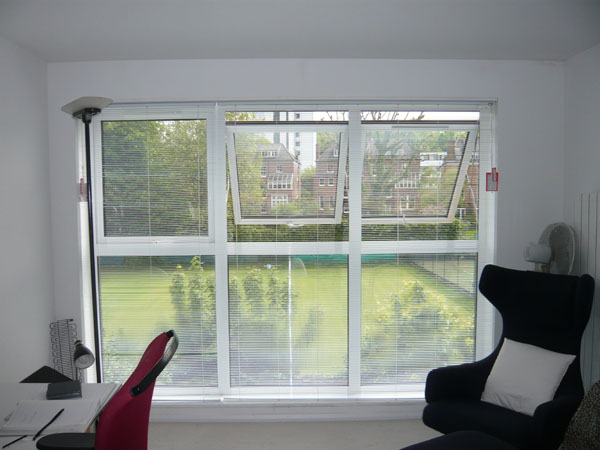 15mm Aluminium Venetian Blinds with Uniwands installed in Highgate , North London 2