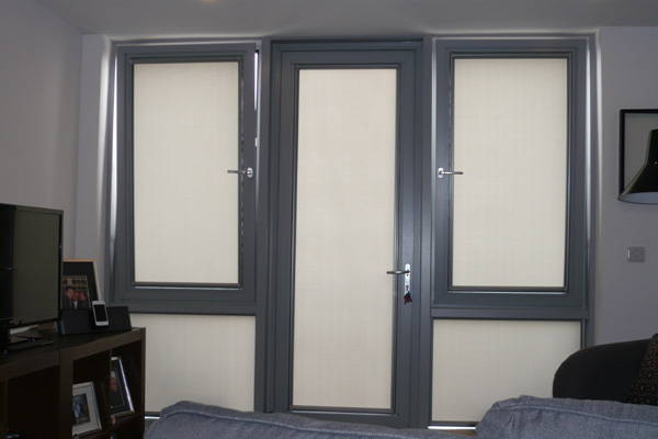 Nano Blinds on patio door and open tilt and turn windows