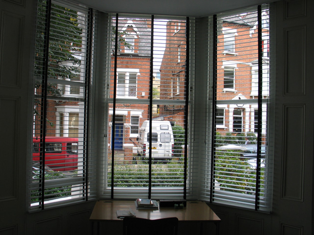 50mm aluminium venetians with tapes rather than strings