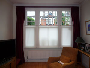 Bottom Up roller blinds fitted in Friern Barnet