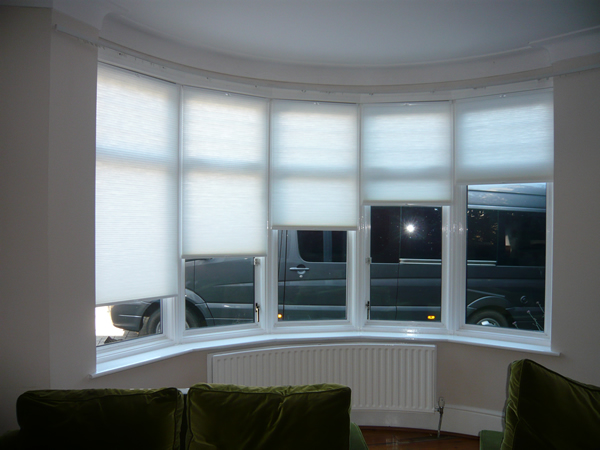 Bottom Up - Top Down  Luxaflex duette blinds fitted in North London