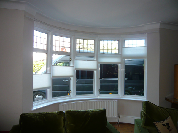 Bottom Up - Top Down  Luxaflex duette blinds fitted in North London