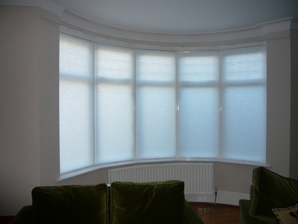 Bottom Up - Top Down  Luxaflex duette blinds fitted in North London