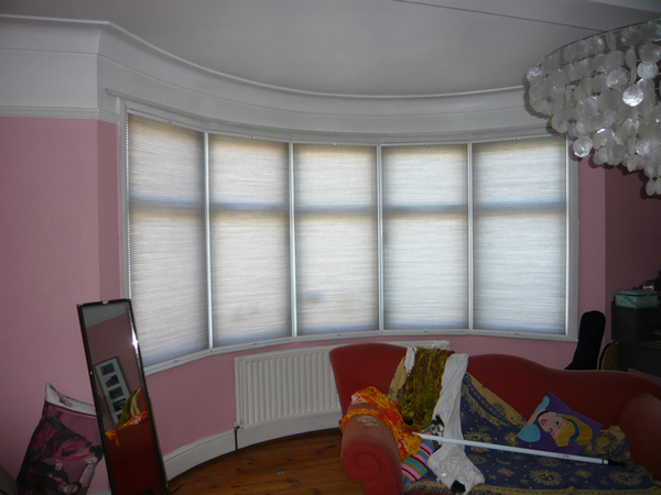 Bottom Up - Top Down  Luxaflex duette blinds fitted in North London