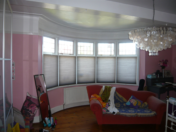 Bottom Up - Top Down  Luxaflex duette blinds fitted in North London