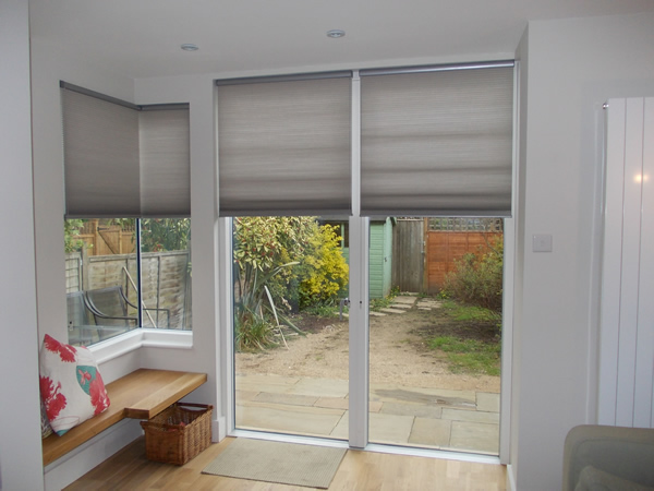 Luxaflex Duette blinds for a loft apartment in Central London Docklands