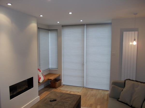 Luxaflex Duette blinds for a loft apartment in Central London Docklands