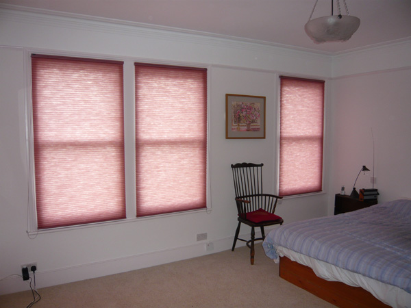 Duette bottom up blinds installed in Tufnell Park North London