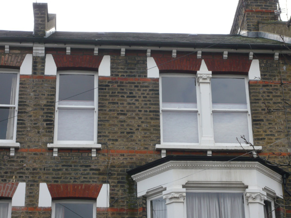 Duette bottom up blinds installed in Tufnell Park North London