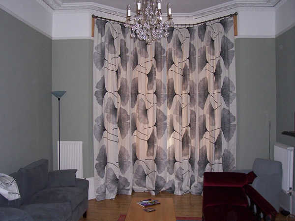 Bradleys baypole and Marimekko curtains