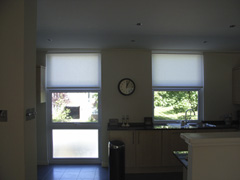 simple hessian roller blinds Swiss Cottage