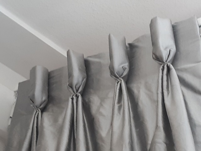 Goblet Pleat curtain - Changing Curtains Shop Display