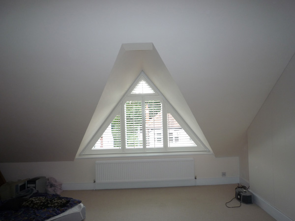 Changing Curtains, How To Curtain A Triangular Window