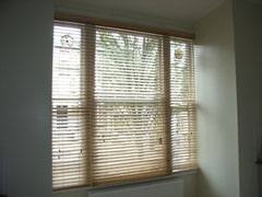 Canadian maple woodslat blinds fitted in tufnell park north london