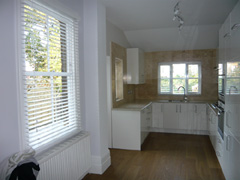 White 50mm wood slat venetians Finchley